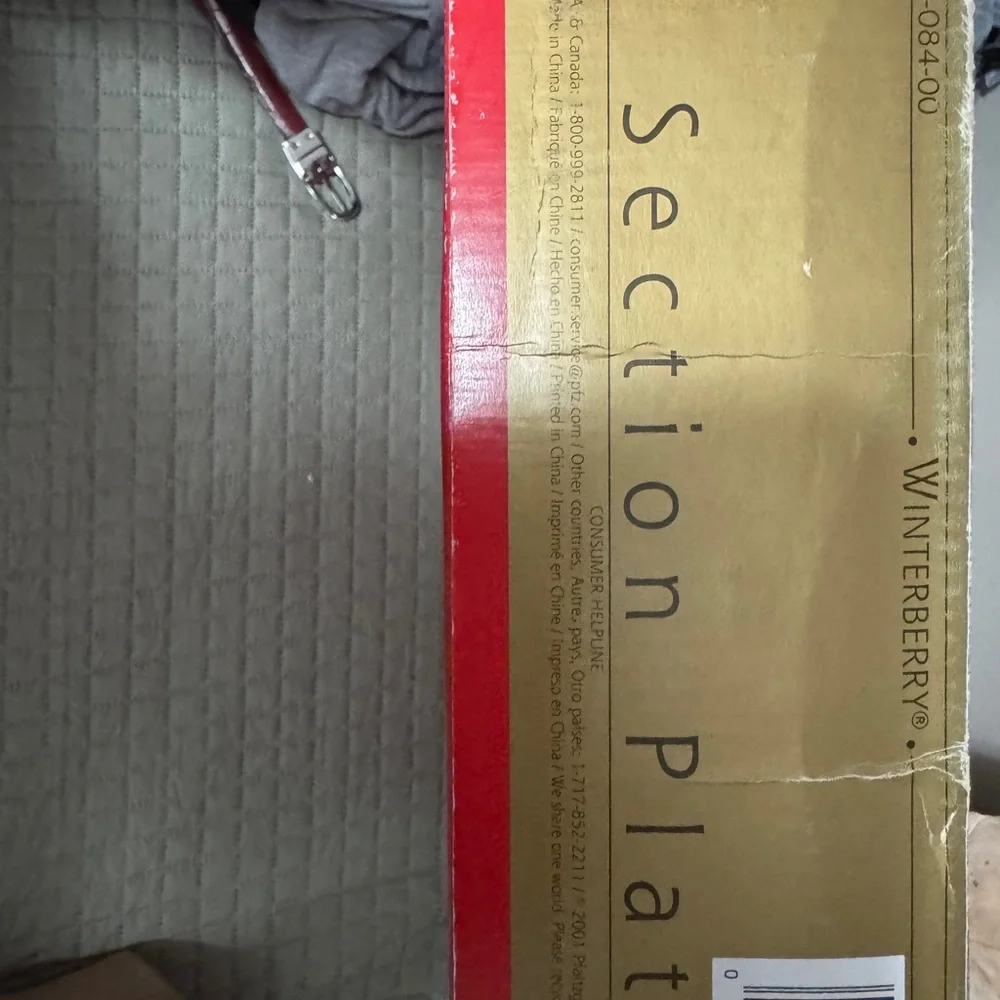 NWT NIB PFLATZGRAFF Vintage Winterberry 5 section serving platter. Appys Snacks
